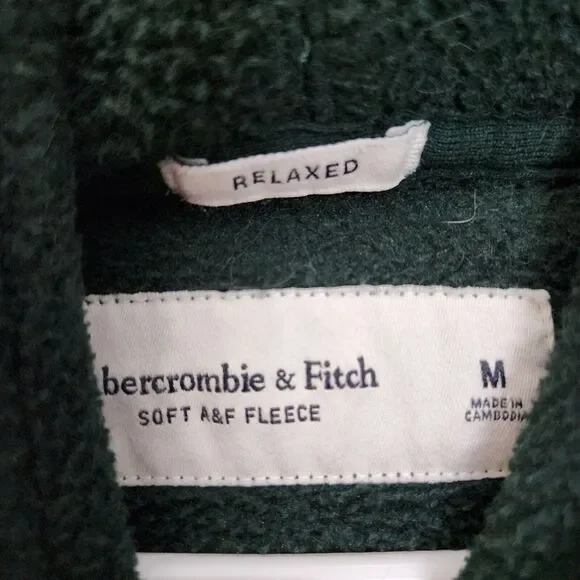 Abercrombie & Fitch Soft A&F Fleece Relaxed Hooded Woman's Medium 1287 - Picture 4 of 8